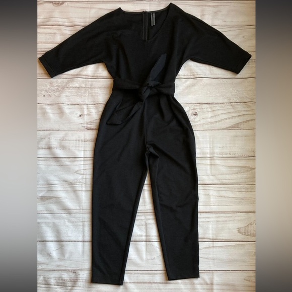 Anthropologie Sutton Ponte black one piece jumpsuit size small - Picture 7 of 16